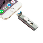 Pen Drive x USB 128 GB COOL (3 en 1) Lightning / Tipo-C / USB Gris - PixelPlaza