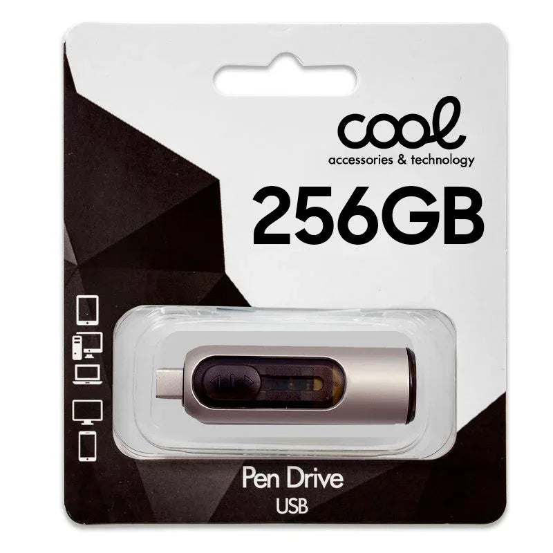 Pen Drive x USB 256 GB 3.0 COOL Tipo-C / USB (2 en 1) - PixelPlaza