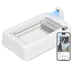 Arenero para Gatos Autolimpiable Petkit PuroBot Crystal Duo con Cubierta/ Control desde APP/ Blanco