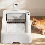 Arenero para Gatos Autolimpiable Petkit PuroBot Crystal Duo con Cámara/ Control desde APP/ Blanco