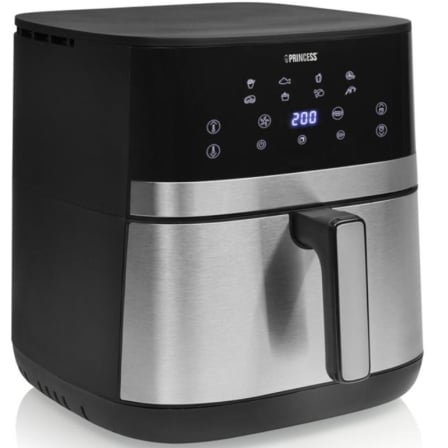 Freidora por Aire Airfryer / Sin Aceite Princess DualHeat 182474/ Doble Resistencia 2300W (1800W+500W)/ Capacidad 7L
