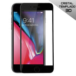 Protector Pantalla Cristal Templado COOL para iPhone 7 / iPhone 8 (FULL 3D Negro) - PixelPlaza