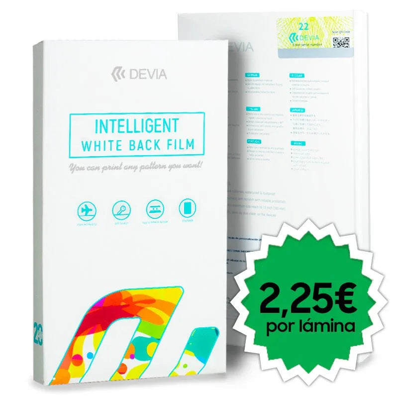 Protector Vinilo Devia Parte Trasera Personalización (Pack 20 uds) - PixelPlaza