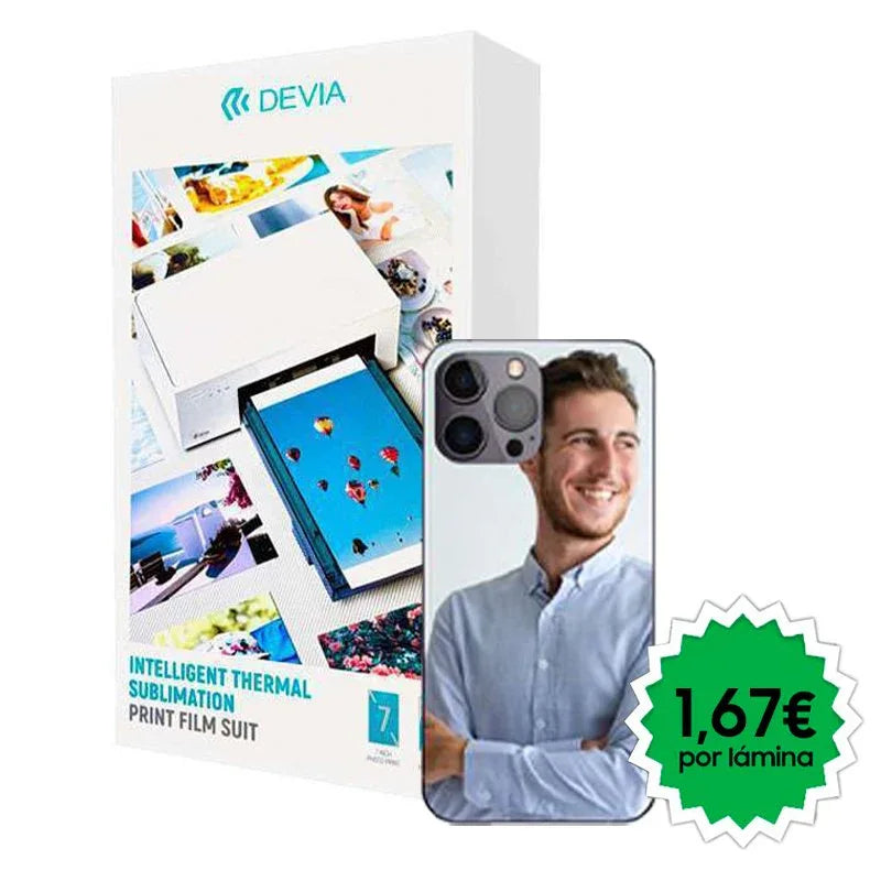 Protector Vinilo Devia Trasera Mini Printer Personalización (Pack 36 uds) - PixelPlaza