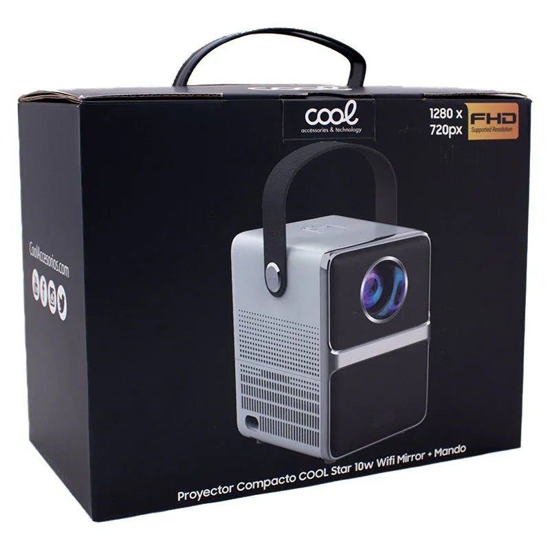 Proyector Compacto 2500 Lúmenes COOL Star Altavoz Integrado 10W + HDMI / USB + Wifi Mirror - PixelPlaza
