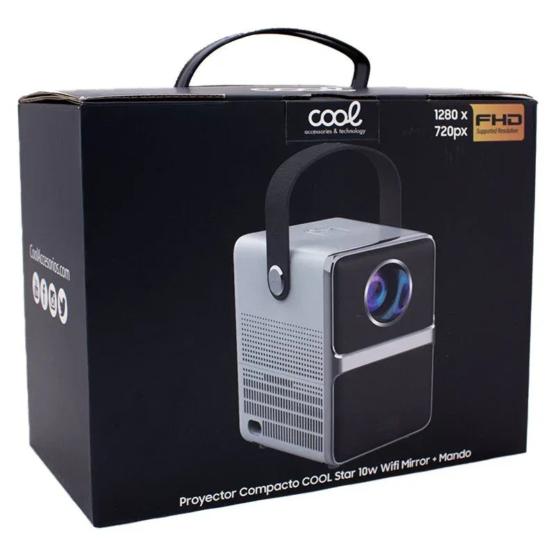 Proyector Compacto 2500 Lúmenes COOL Star Altavoz Integrado 10W + HDMI / USB + Wifi Mirror - PixelPlaza