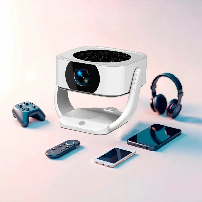 Proyector Compacto 3500 Lúmenes COOL Onix Altavoz Integrado + HDMI / USB + Wifi Mirror (Blanco) - PixelPlaza