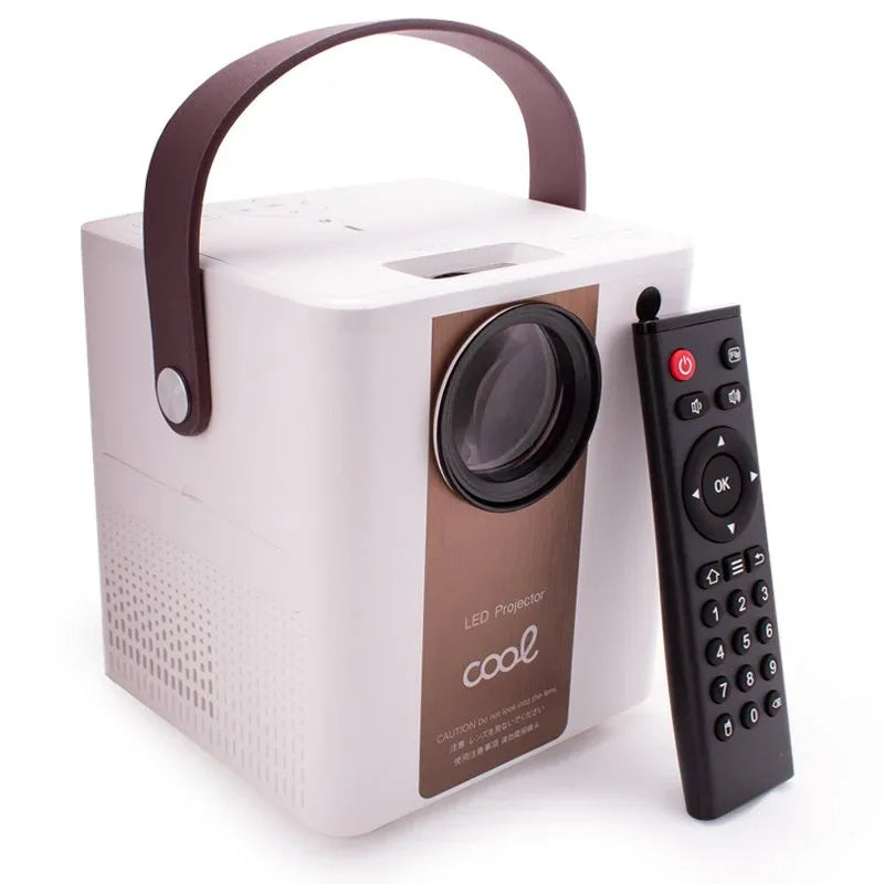 Proyector Compacto COOL Rainbow 3000 Lúmenes Altavoz Integrado + HDMI/SD/USB + Wifi Mirror (Blanco) - PixelPlaza