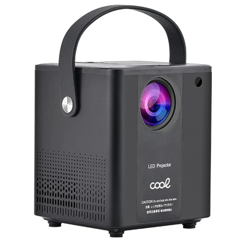 Proyector Compacto COOL Rainbow 3000 Lúmenes Altavoz Integrado + HDMI/SD/USB + Wifi Mirror (Negro) - PixelPlaza