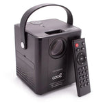 Proyector Compacto COOL Rainbow 3000 Lúmenes Altavoz Integrado + HDMI/SD/USB + Wifi Mirror (Negro) - PixelPlaza
