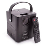 Proyector Compacto COOL Rainbow 3000 Lúmenes Altavoz Integrado + HDMI/SD/USB + Wifi Mirror (Negro) - PixelPlaza
