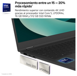 LG Gram Intel® Core™ i5 i5-1334U Portátil 35,6 cm (14") WUXGA 8GB LPDDR4x-SDRAM 256GB SSD Wi-Fi 6E (802.11ax) FreeDOS Ne