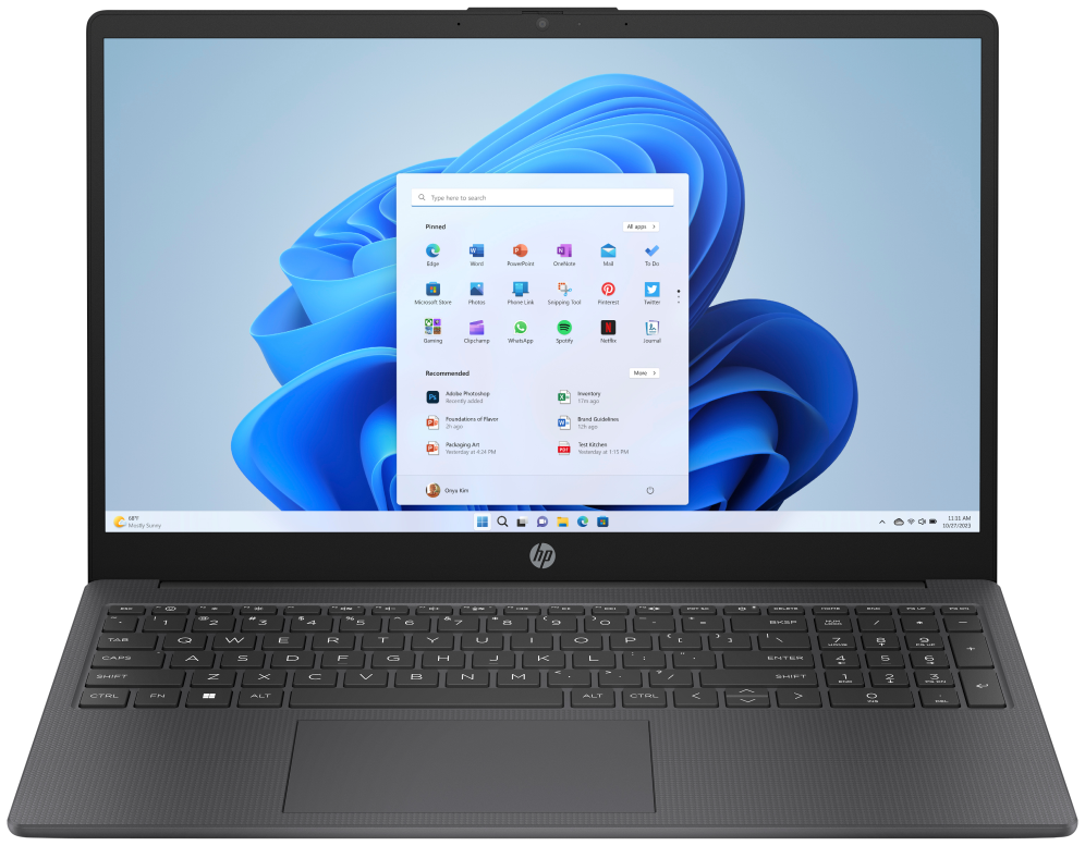 HP 15-FD1020NSX C5-120U 512GB 16GB 15.6IN FREEDOS Portátil 39,6 cm (15.6") Full HD DDR4-SDRAM SSD Wi-Fi 6 (802.11ax) Pla