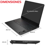 HP 16-AP1006NS ULTRA 5 322 1TB 24GB 16.0IN FREEDOS Copilot+ PC 40,6 cm (16") 2.5K DDR5-SDRAM Wi-Fi 6 (802.11ax) Negro
