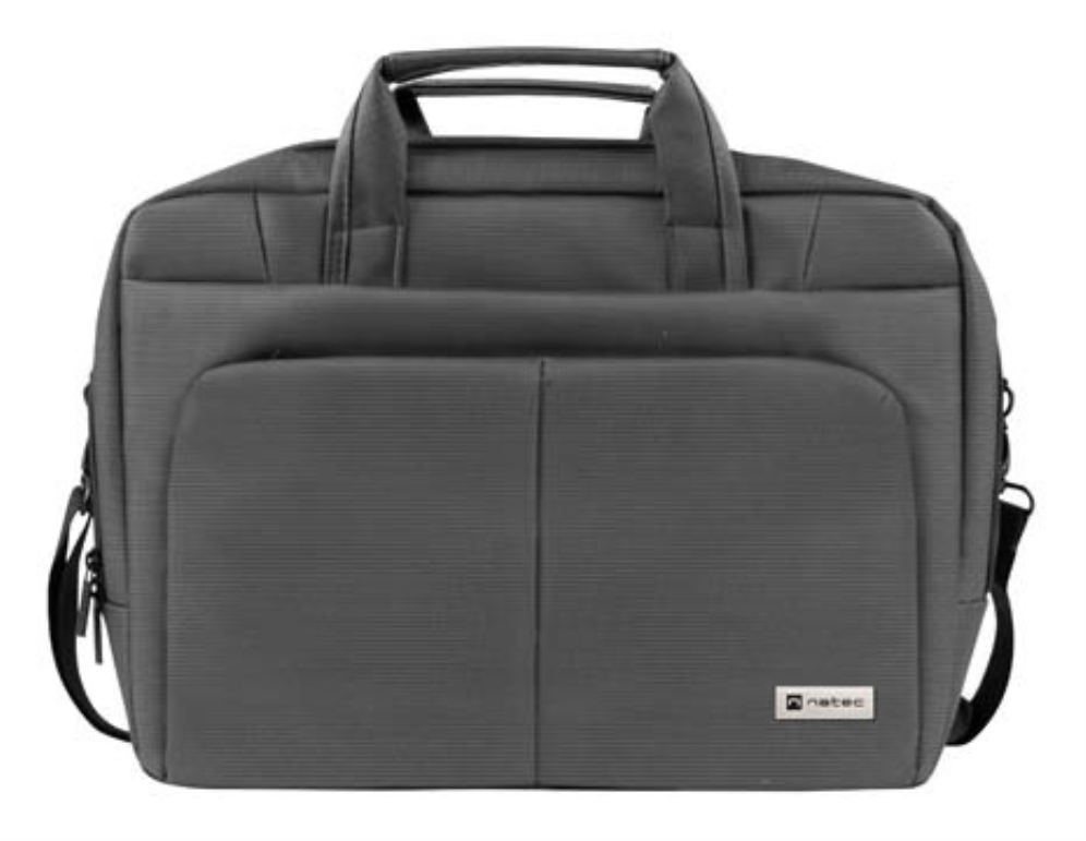 Natec Gazelle 39,6 cm (15.6") Maletín Gris