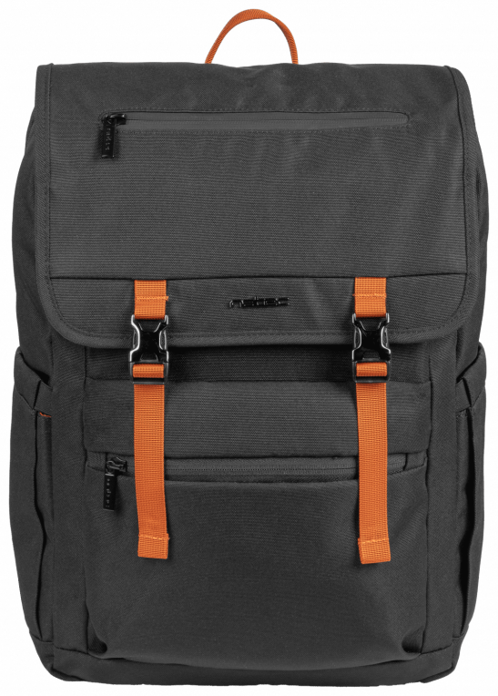 Natec Niala Ginger Orange 39,6 cm (15.6") Mochila Negro