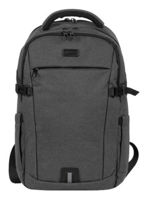 Natec NTO-2226 mochila City backpack Negro, Gris Poliéster