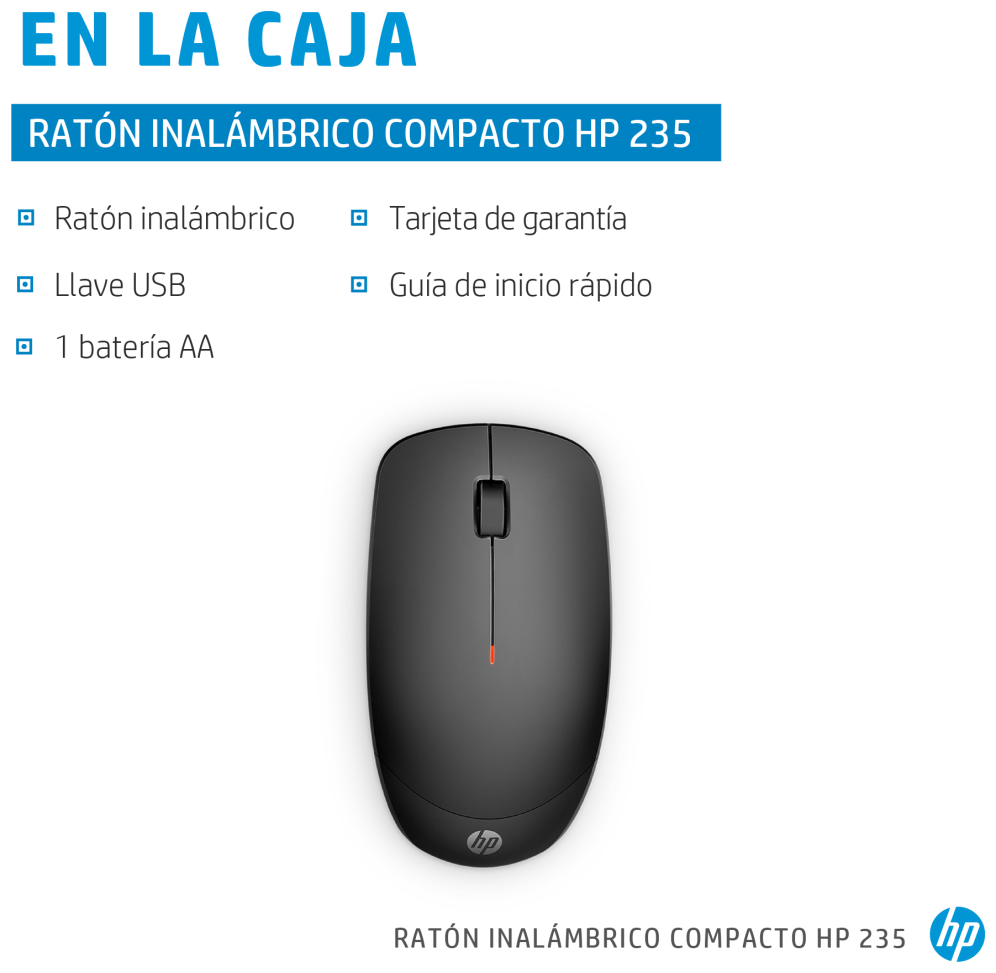 HP Ratón inalámbrico compacto 235
