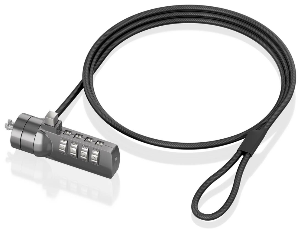 Aisens ASLK-D40N03-BK cable antirrobo Negro 1,5 m