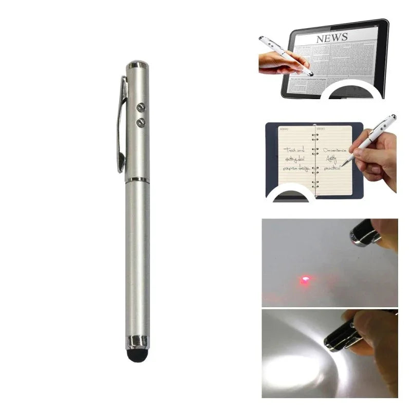Puntero Stylus COOL Universal Laser Plateado - PixelPlaza