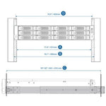 Kit de Railes deslizantes Qnap RAIL-B02/ para Modelos de Nas Compatibles