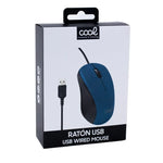 Ratón COOL USB Wired Azul - PixelPlaza
