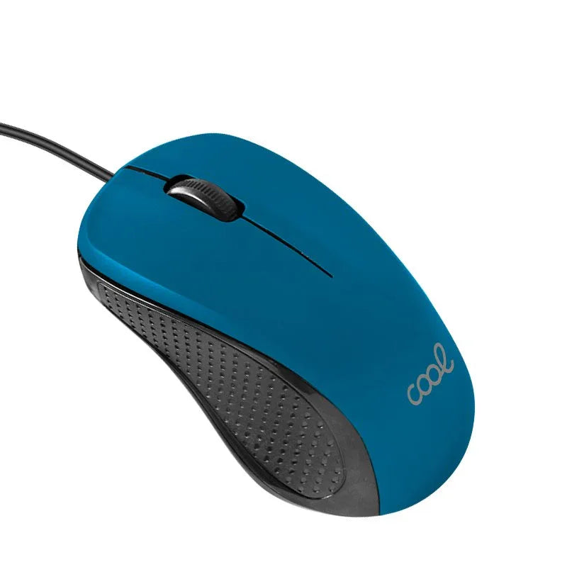 Ratón COOL USB Wired Azul - PixelPlaza