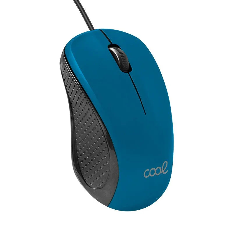 Ratón COOL USB Wired Azul - PixelPlaza