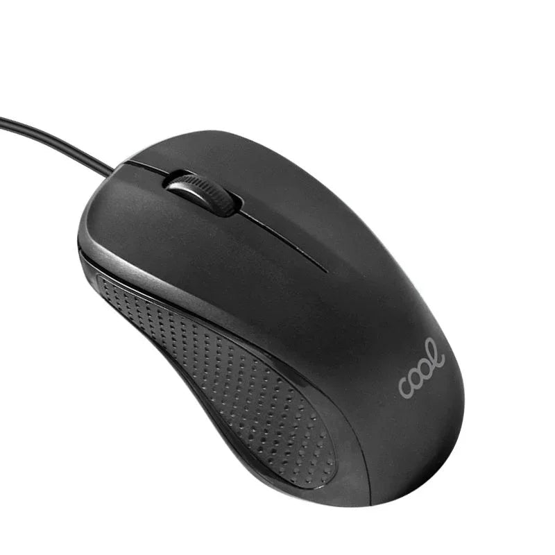 Ratón COOL USB Wired Negro - PixelPlaza