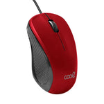 Ratón COOL USB Wired Rojo - PixelPlaza