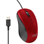 Ratón COOL USB Wired Rojo - PixelPlaza