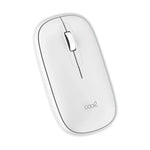 Ratón Inalámbrico COOL Slim Silencioso 2 en 1 (Bluetooth + Adap. USB) Blanco - PixelPlaza