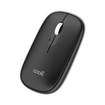 Ratón Inalámbrico COOL Slim Silencioso 2 en 1 (Bluetooth + Adap. USB) Negro - PixelPlaza