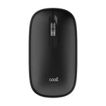 Ratón Inalámbrico COOL Slim Silencioso 2 en 1 (Bluetooth + Adap. USB) Negro - PixelPlaza