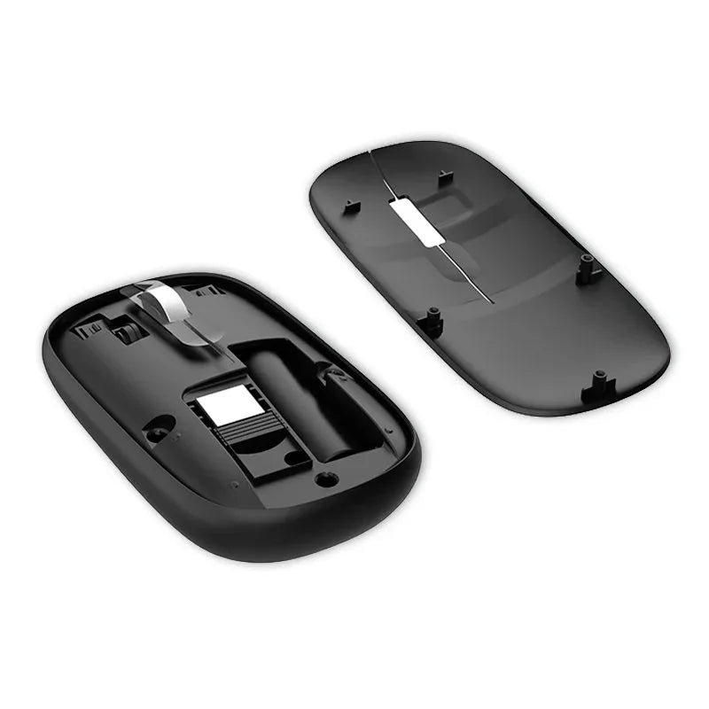 Ratón Inalámbrico COOL Slim Silencioso 2 en 1 (Bluetooth + Adap. USB) Negro - PixelPlaza