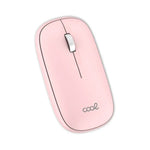 Ratón Inalámbrico COOL Slim Silencioso 2 en 1 (Bluetooth + Adap. USB) Rosa - PixelPlaza