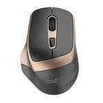 Ratón Inalámbrico Silencioso COOL Ergonomic Negro-Dorado - PixelPlaza