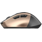 Ratón Inalámbrico Silencioso COOL Ergonomic Negro-Dorado - PixelPlaza
