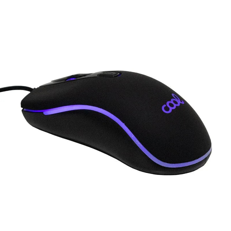 Ratón USB Gaming (Iluminación) COOL Kansas Negro - PixelPlaza