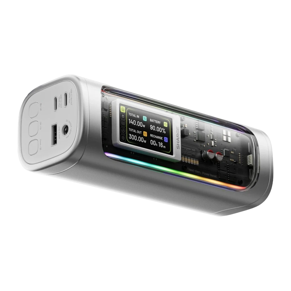 Sharge Shargeek 300 X3 Plata 24000mAh 300W Power Bank
