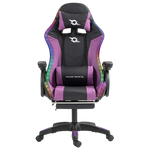 PowerGaming LED RGB Silla Reposapiés Negro plus Lila #lila