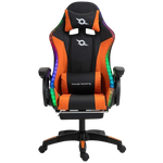 PowerGaming LED RGB Silla Reposapiés Negro plus Naranja #naranja