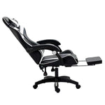 Sillón Gaming Premium COOL Rest Negro-Blanco (Reposapiés) - PixelPlaza