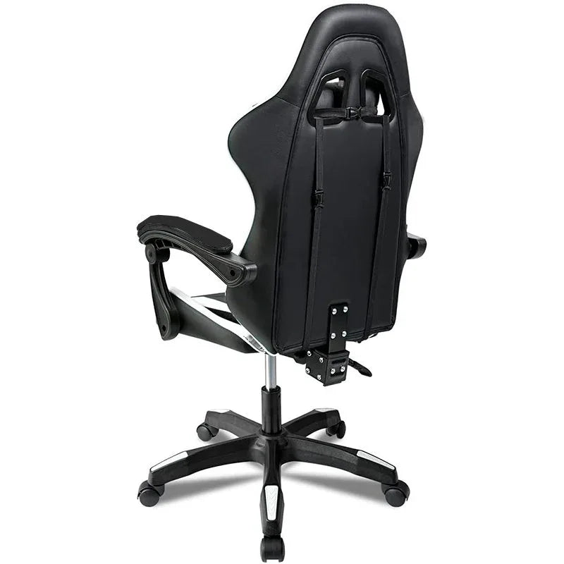 Sillón Gaming Premium COOL Rest Negro-Blanco (Reposapiés) - PixelPlaza