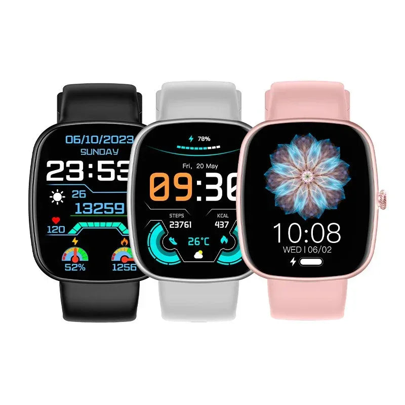 Smartwatch COOL Border Silicona Negro (Llamadas, Salud, Deporte) - PixelPlaza