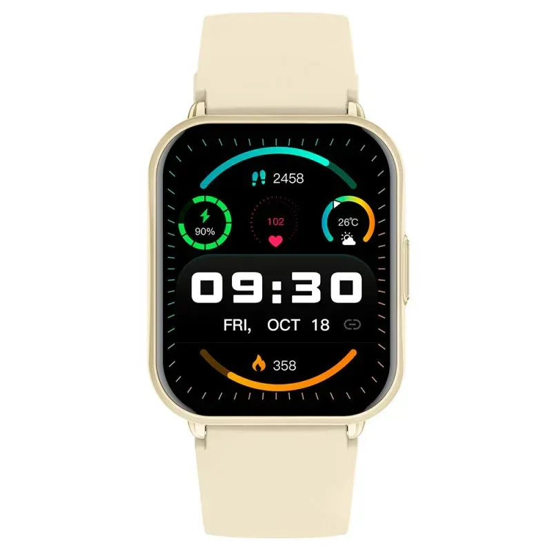 Smartwatch COOL Cascais Silicona Champagne (Llamadas, Salud, Deporte) - PixelPlaza