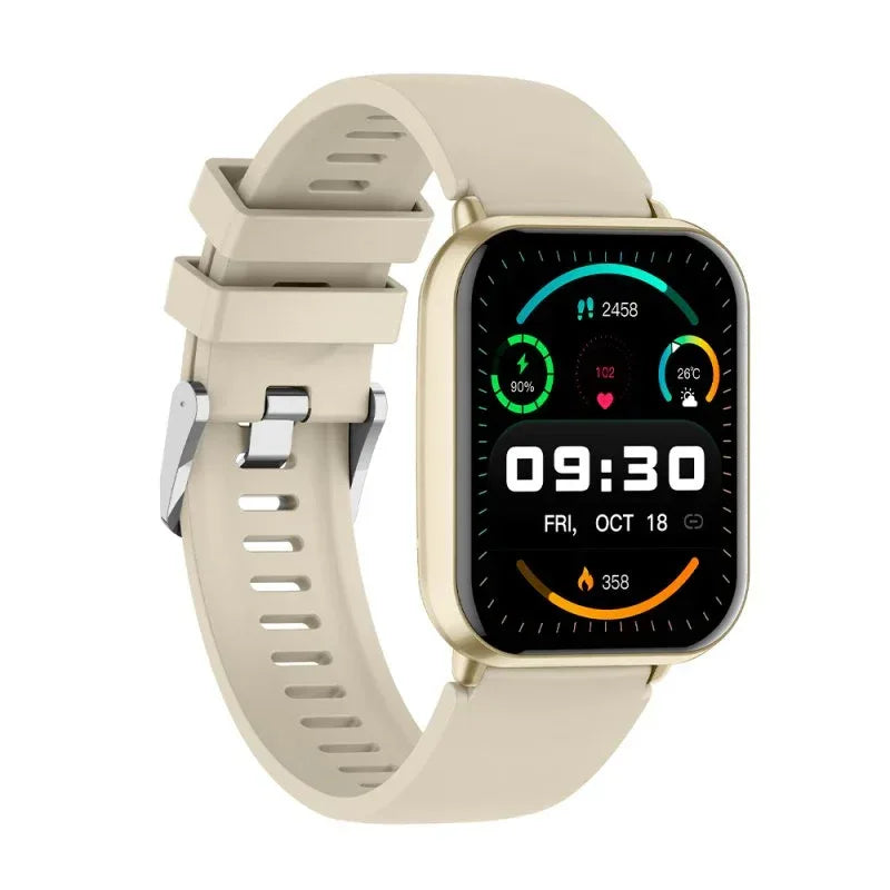 Smartwatch COOL Cascais Silicona Champagne (Llamadas, Salud, Deporte) - PixelPlaza