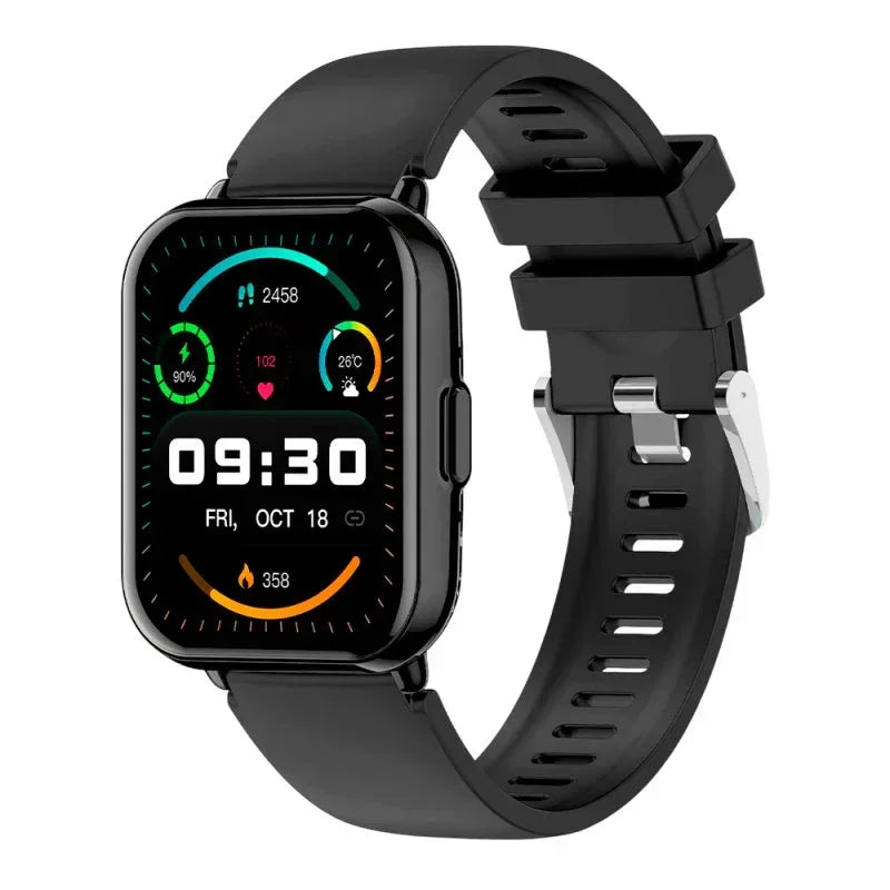 Smartwatch COOL Cascais Silicona Negro (Llamadas, Salud, Deporte) - PixelPlaza