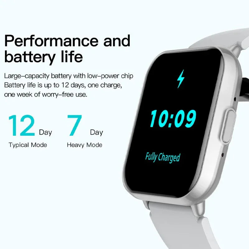 Smartwatch COOL Cascais Silicona Negro (Llamadas, Salud, Deporte) - PixelPlaza
