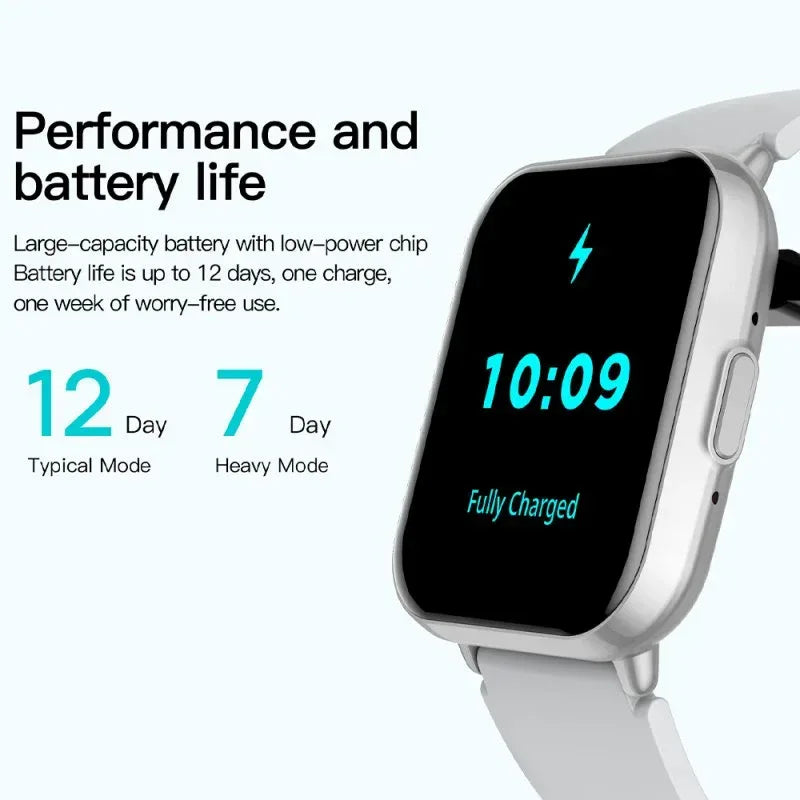 Smartwatch COOL Cascais Silicona Negro (Llamadas, Salud, Deporte) - PixelPlaza